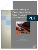 How To Develop An Effective International Police Training Course