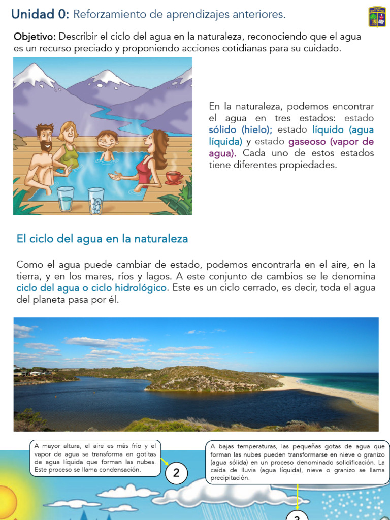 Ciclo del Agua: Estados y Procesos | PDF | Agua | El ciclo del agua
