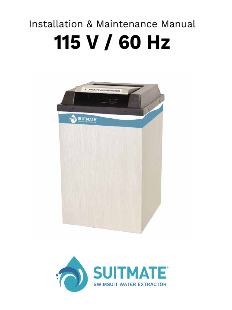 SUITMATE® Installation & Maintenance Guide | PDF | Drainage ...