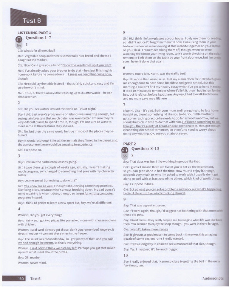 Scripts (Test 6) | PDF