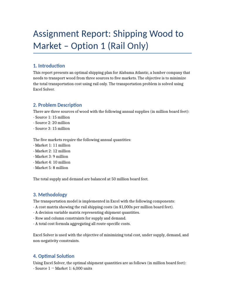 Shipping Wood Report Rail | PDF