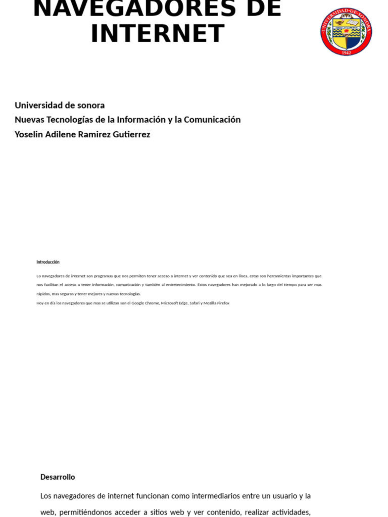 Navegadores de Internet | PDF | Red mundial | Internet y web