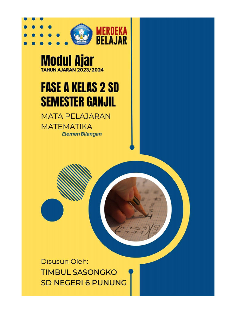 Modul Ajar Matematika SD Kelas 2 | PDF