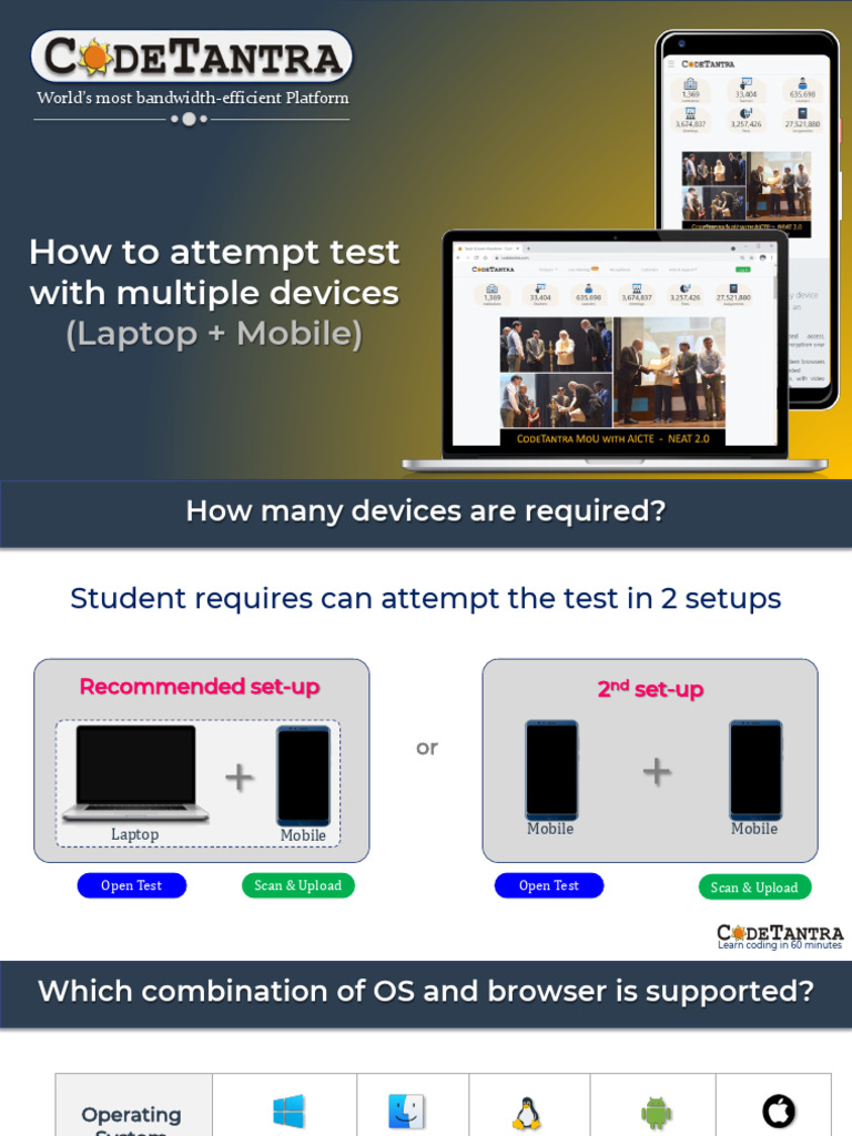 UPES Test Taking Guide On CodeTantra | PDF | Safari (Web Browser ...
