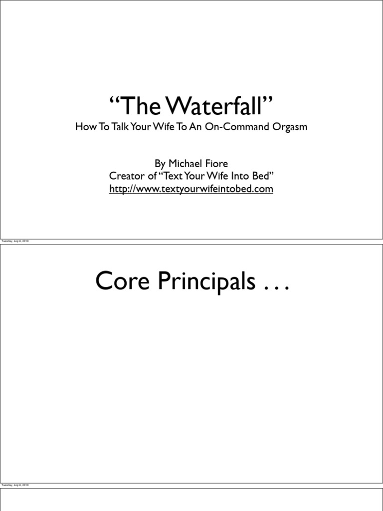 Waterfall Technique for Orgasm Control | PDF