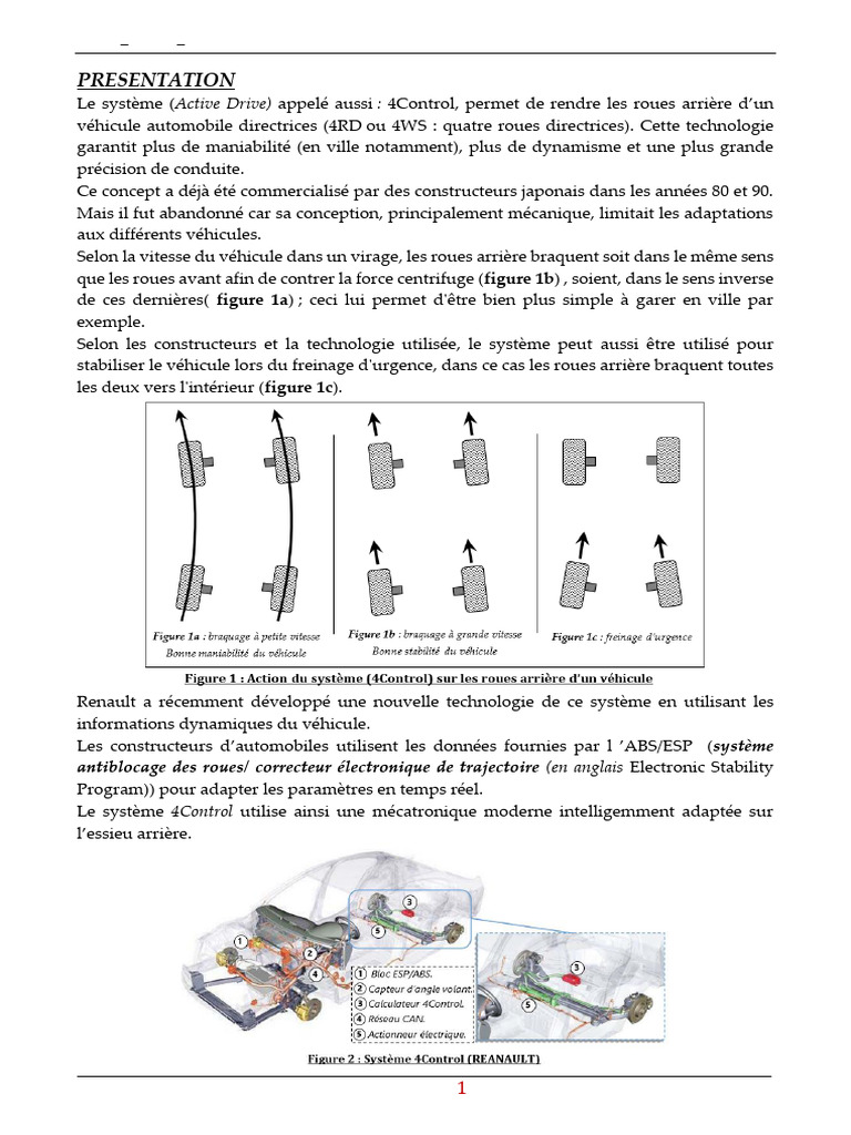 Système 4Control : Technologie de Direction | PDF | Direction ...