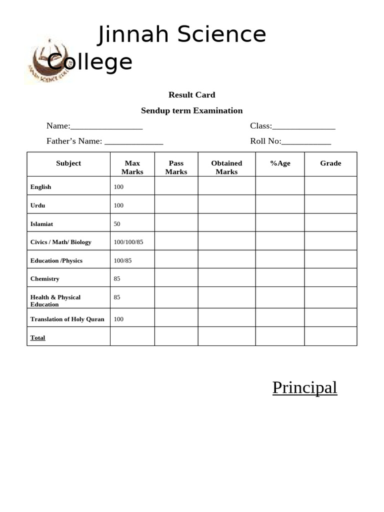 jinnah-college-result-card-pdf