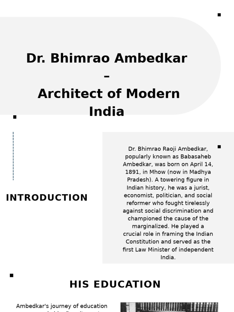 Dr. Bhimrao Ambedkar: Social Reformer | PDF | Dalit | Justice