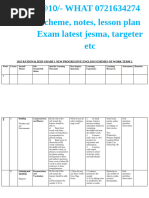 Grade 1 English Term 1 Scheme 2025 | PDF | Reading Comprehension ...