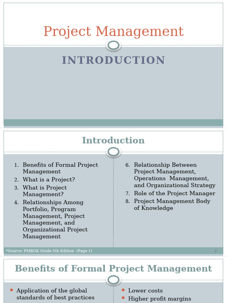 Introduction to Project Management | PDF | Project Management ...