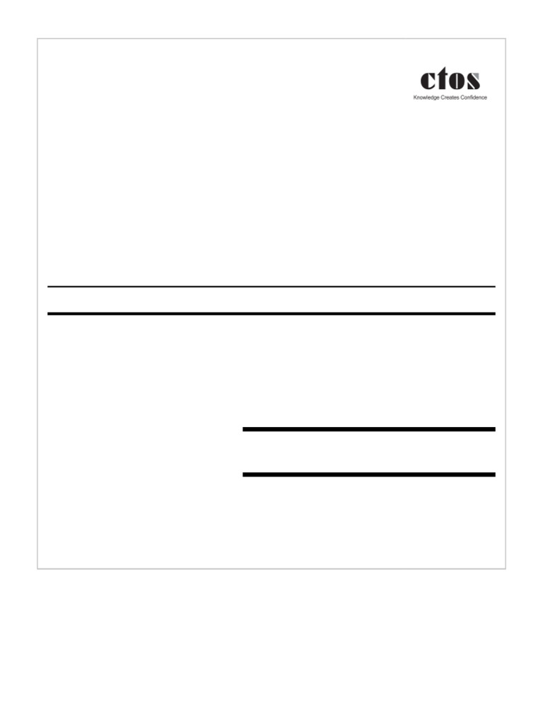 CTOS Invoice for Pioneer Entity Sdn Bhd | PDF