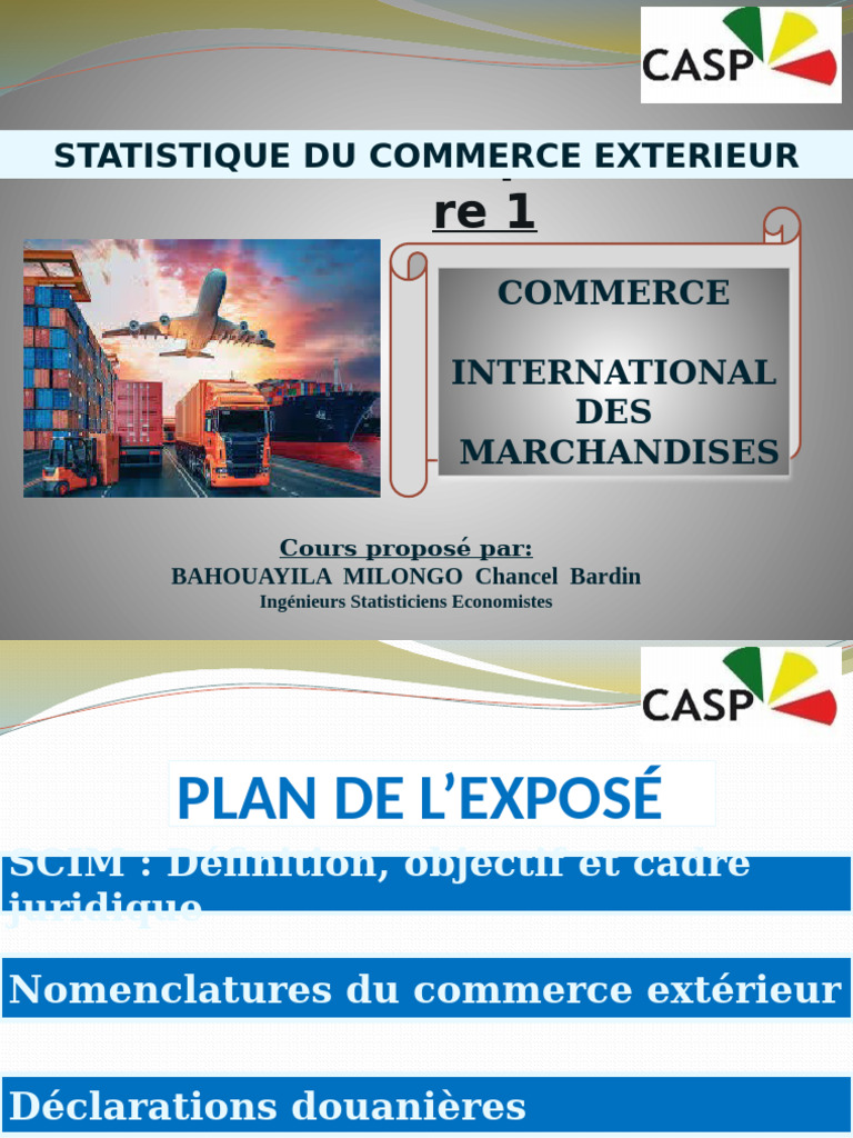 Statistiques du Commerce International | PDF | Économie