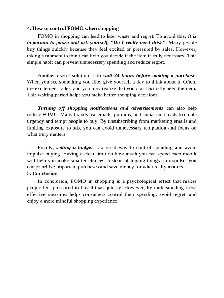 Picture of Control FOMO: Smart Shopping Tips | PDF