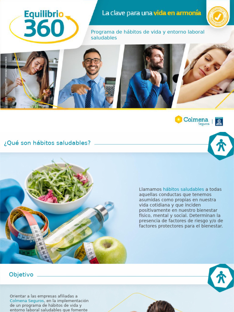 Presentación Programa Hábitos Saludables | PDF | Asistencia sanitaria ...