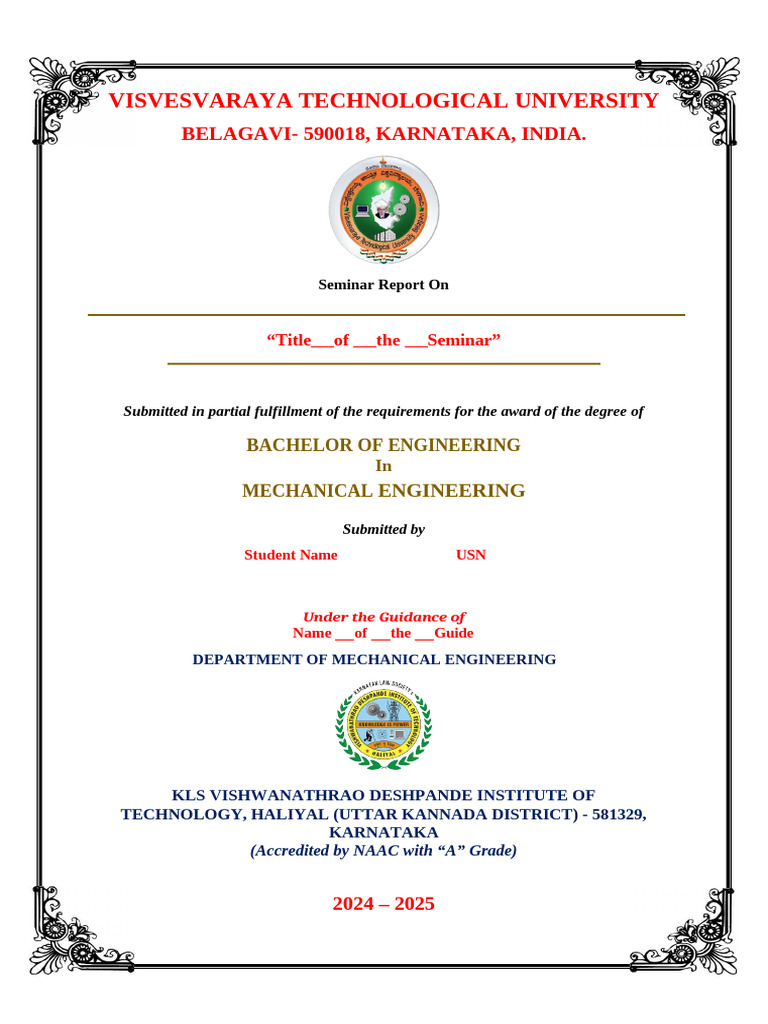 Seminar Report on Mechanical Engineering | PDF | Intelligence | Learning