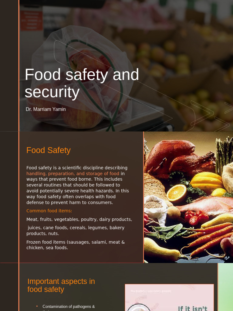Food Safety and Security | PDF | Foods | Food Safety