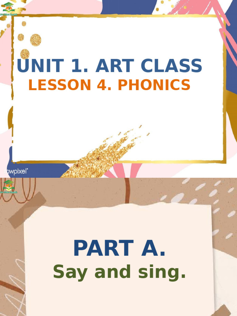 Phonics Activities for Art Class | PDF