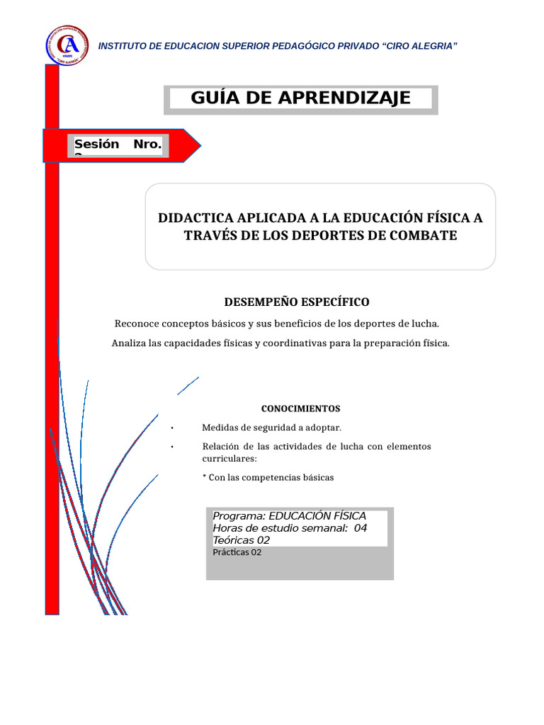 Didáctica de Deportes de Lucha en Educación | PDF | Aprendizaje | Enseñando