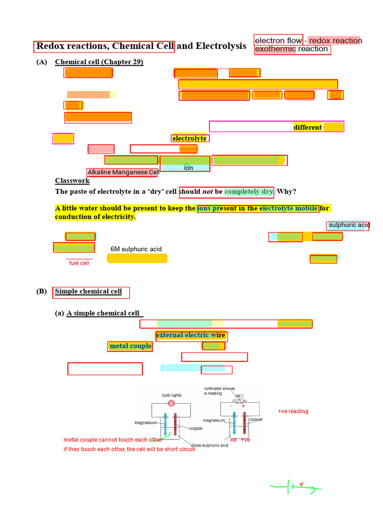 Chem Notes Chapter 28-31 | PDF | Redox | Electrochemistry