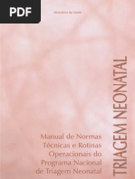 Manual de Normas Técnicas e Rotinas Operacionais do Programa Nacional de Triagem Neonatal