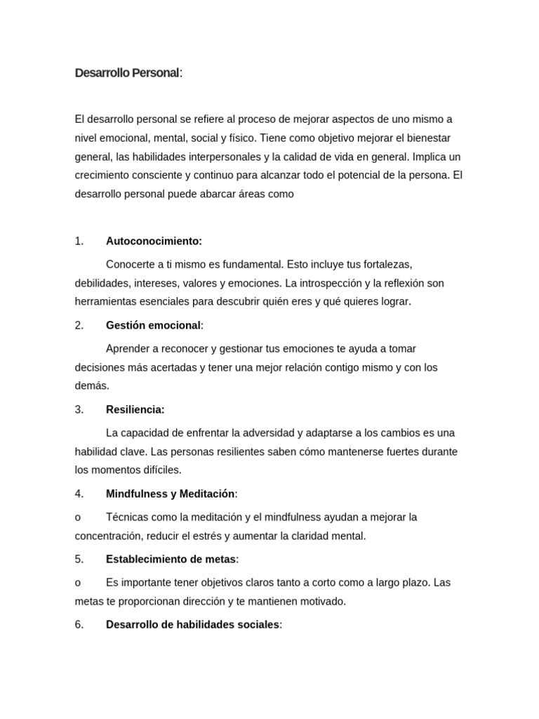 Claves del Desarrollo Personal y Profesional | PDF | Las emociones ...