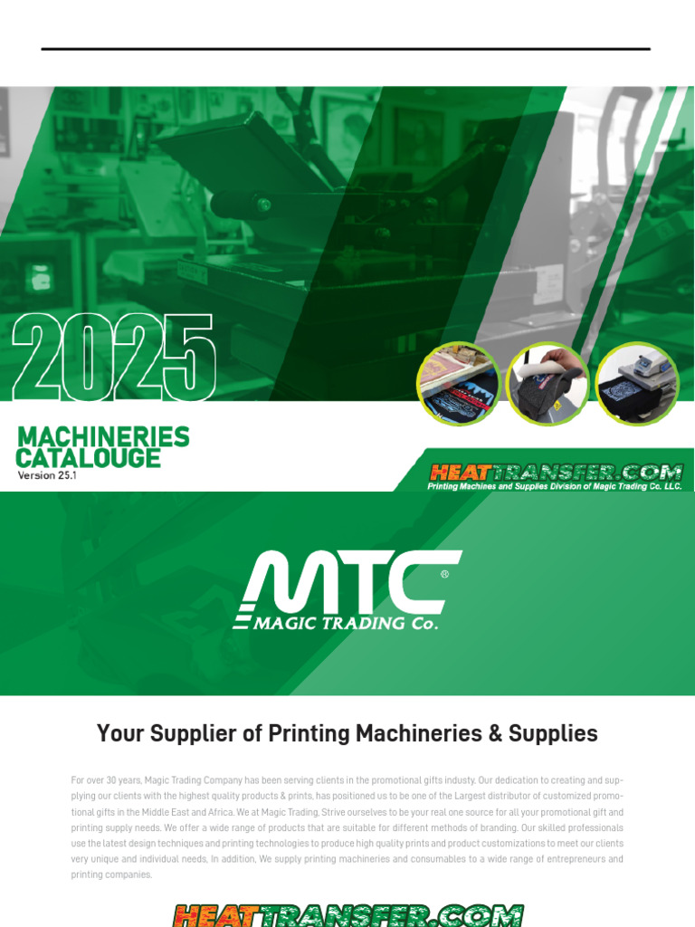 Printing Machineries Catalogue 2025 | PDF | Printer (Computing) | Printing