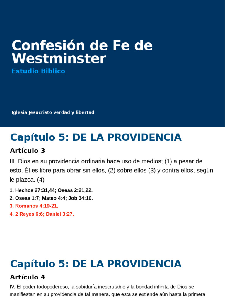 Confesión de Fe de Westminster Estudio Biblico PDF