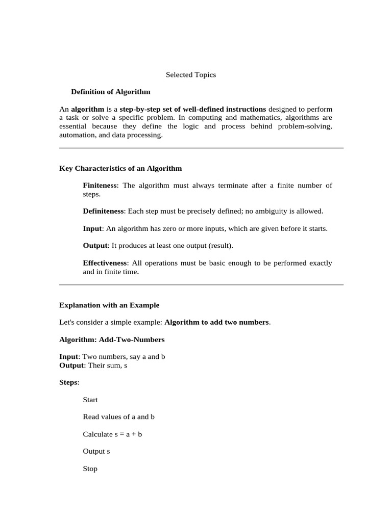 Understanding Algorithms: Types & Importance | PDF | Quantum Computing ...