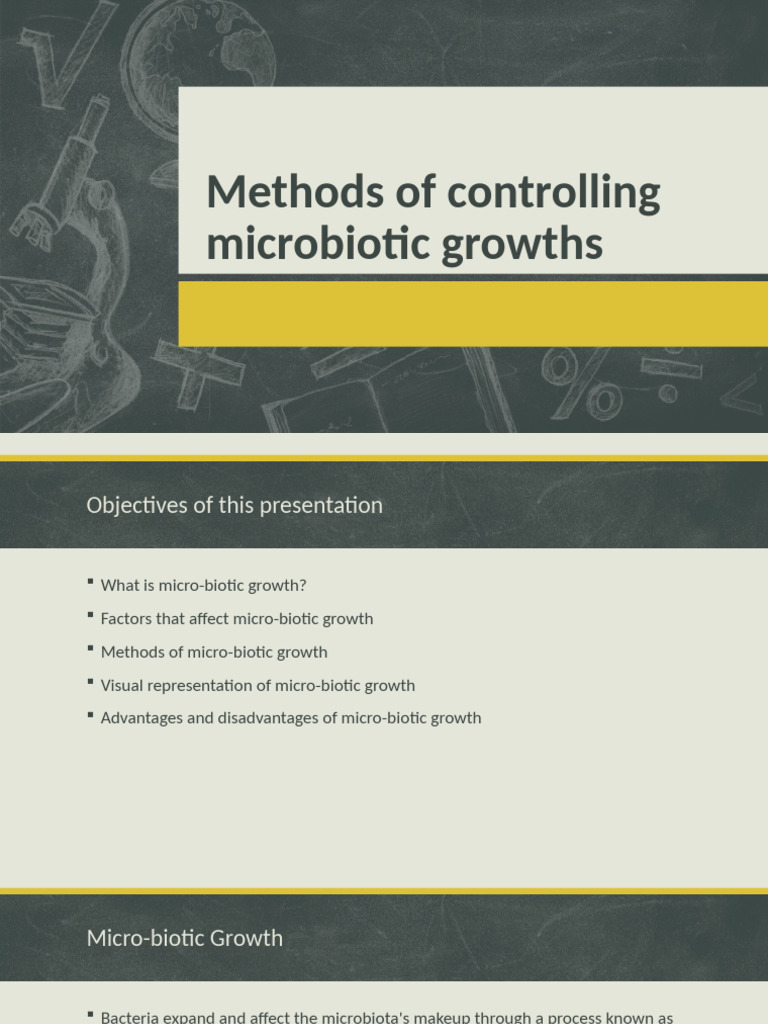 Methods of Controlling Microbiotic Growths | PDF | Gastrointestinal ...