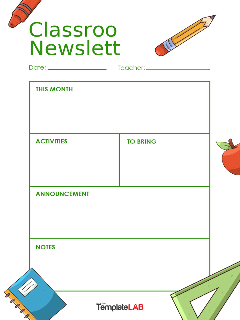 Education Newsletter Template V2 | PDF