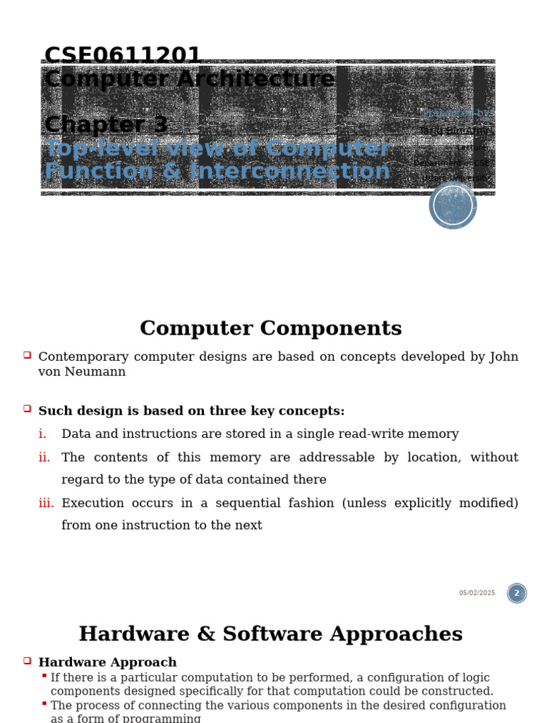 Overview of Computer Architecture Components | PDF | Central Processing ...