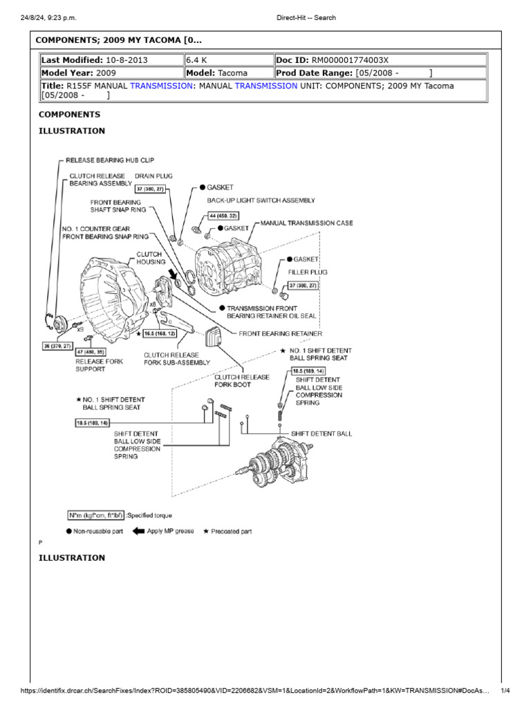 R155F Transmission Components Overview | PDF