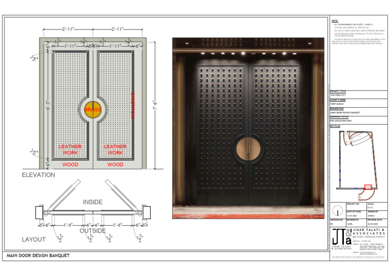 Main Door Design for Banquet Area | PDF