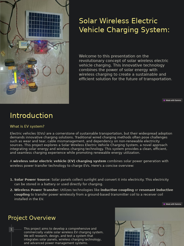 Solar Wireless EV Charging System Overview | PDF | Rectifier | Diode