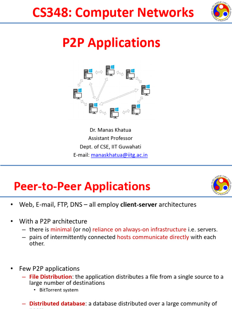 CN 2.5 P2P Applications | PDF | Peer To Peer | Operations Research