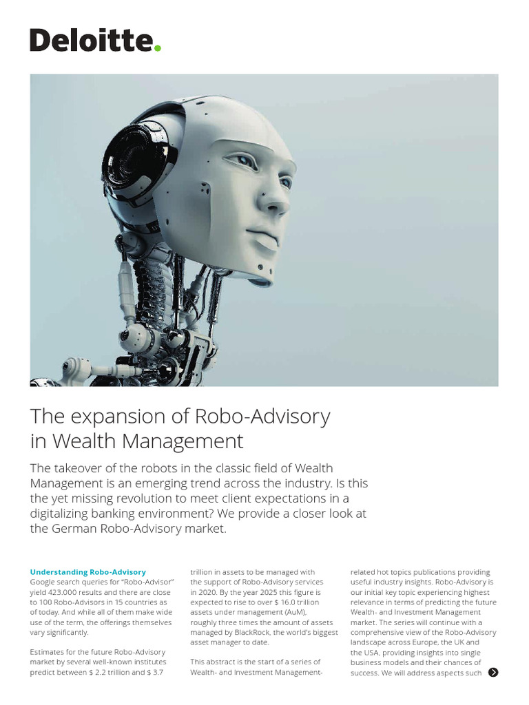 Robo Advisory in Wealth Management Part 1 | PDF | Investment Management ...