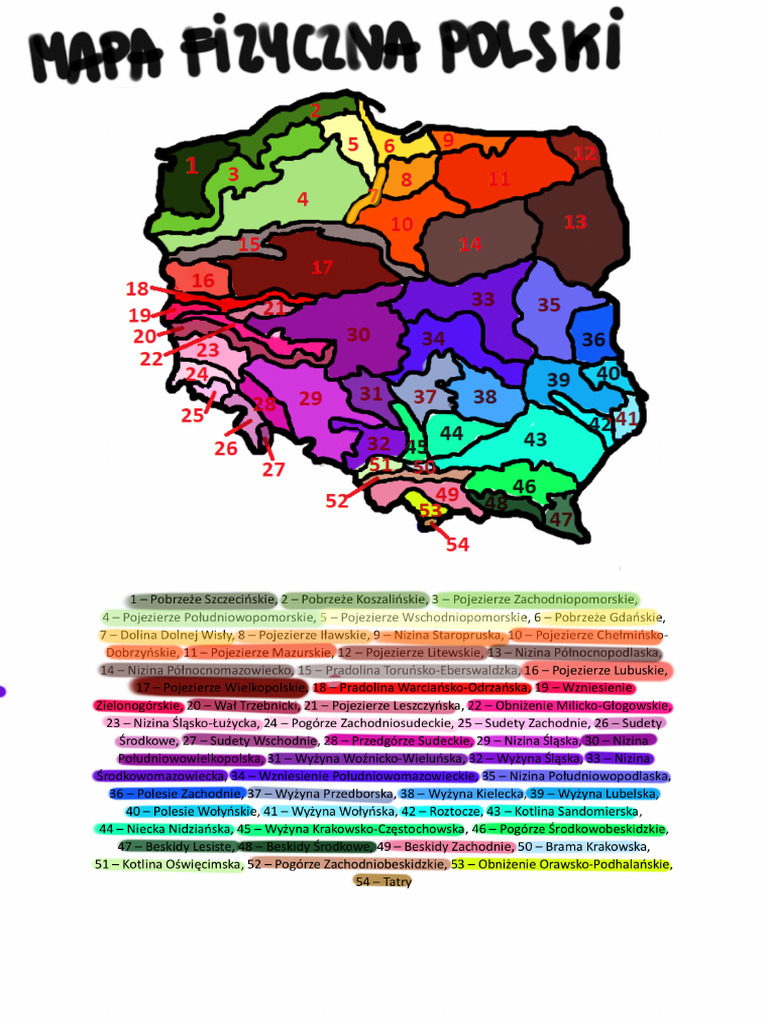 Krainy Geograficzne PL Rozszerzenie | PDF
