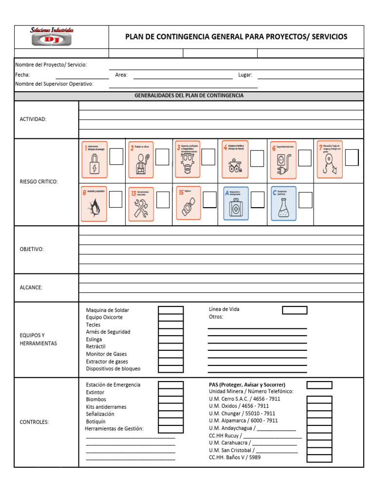 Plan de Contingencia para Emergencias Laborales | PDF