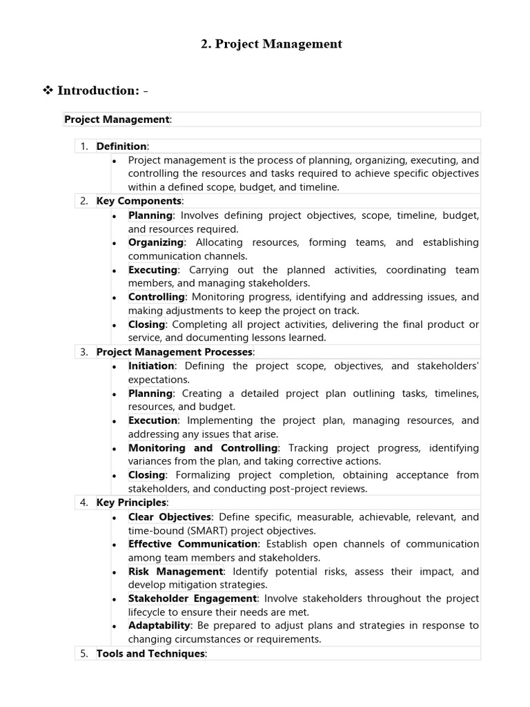 Project Management Essentials Guide | PDF | Project Management | Business
