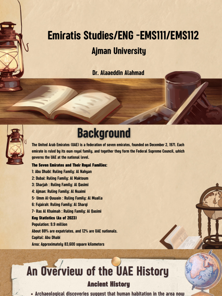 1 - Introduction To The UAEs History | PDF | United Arab Emirates