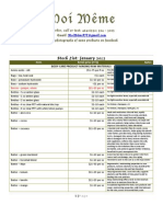 Stock List: January 2012