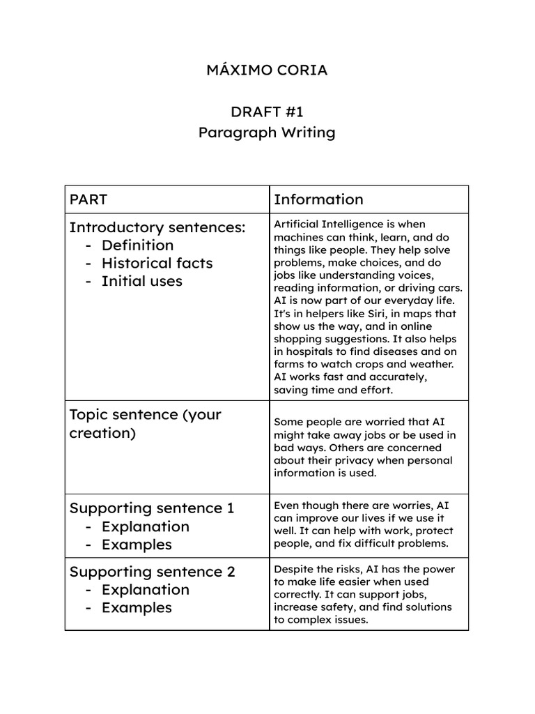 Paragraph Draft 1 | PDF