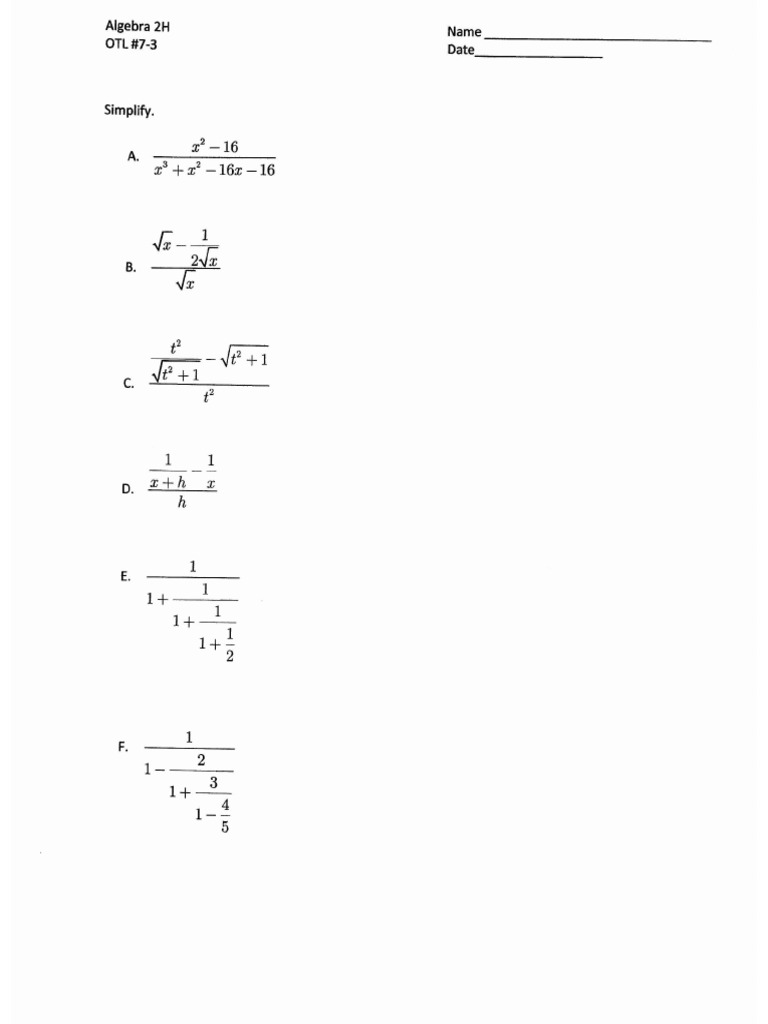 7-3 (Worksheet 7-3) | PDF