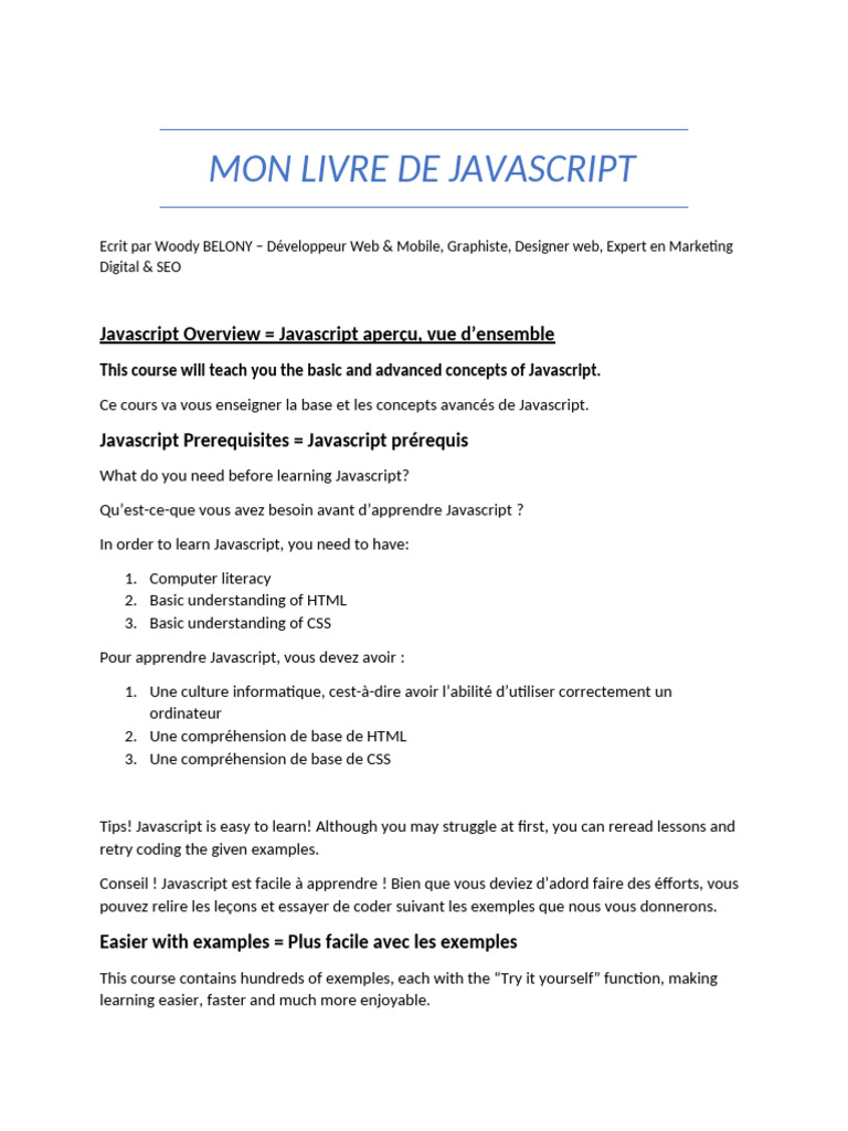 Guide Complet sur Javascript PDF | PDF | JavaScript | Hypertexte