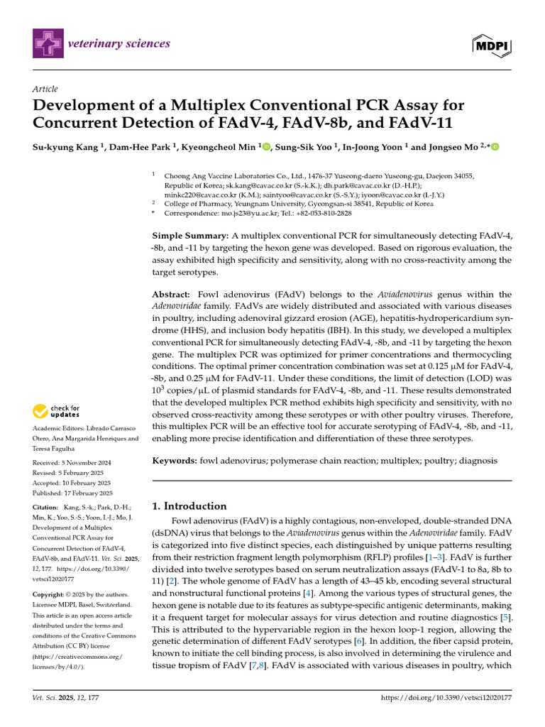 Multiplex PCR for FAdV Detection | PDF | Polymerase Chain Reaction ...