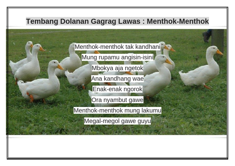 Lirik Lagu Menthok-Menthok | PDF