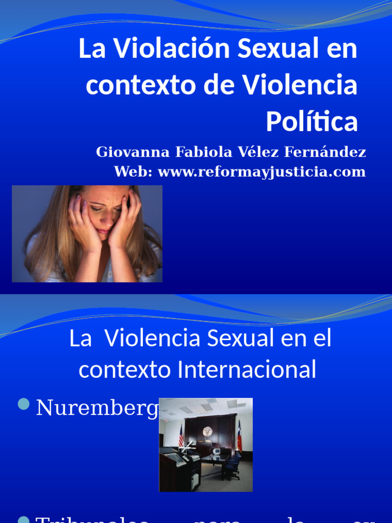 La Violación Sexual en Contexto de Violencia Política | PDF | Violación ...