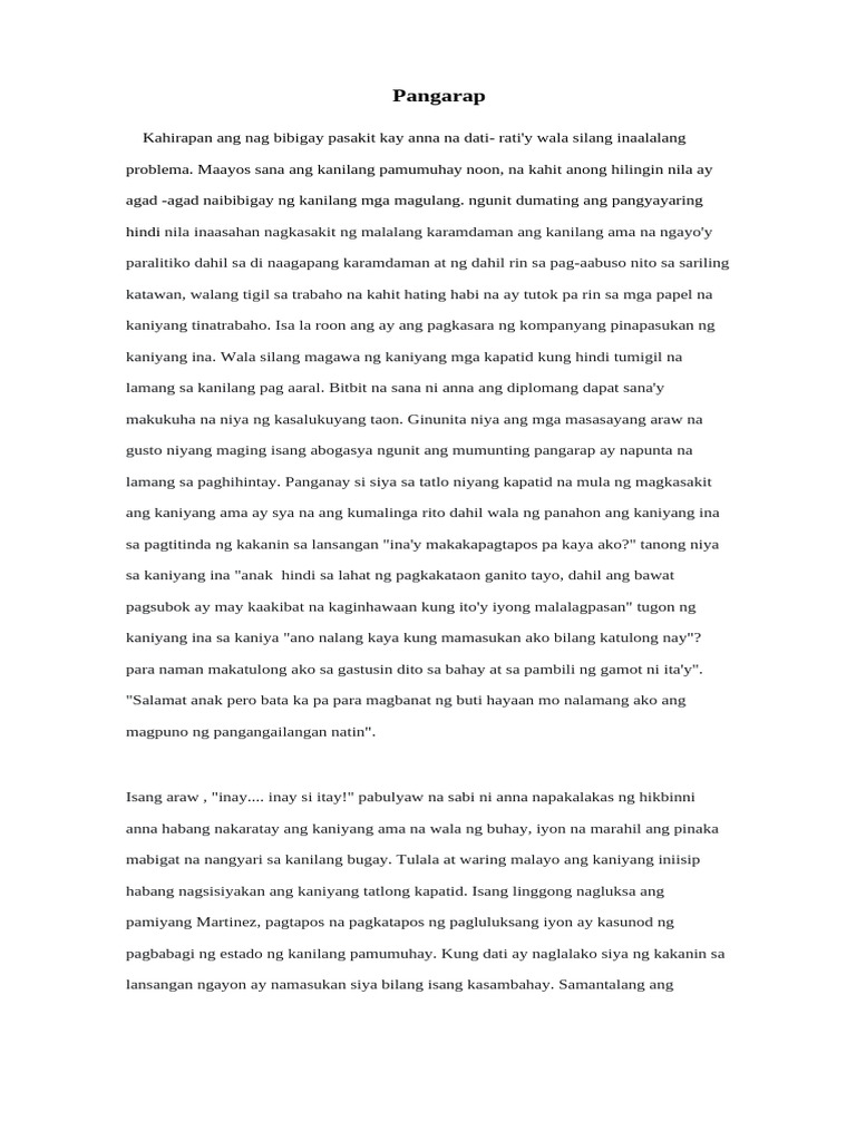 Pangarap | PDF