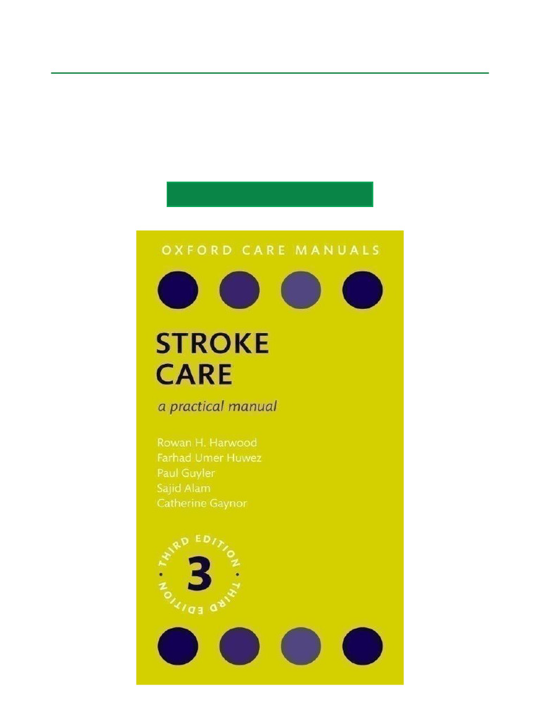 Stroke Care: A Practical Manual | PDF | Stroke | Headache