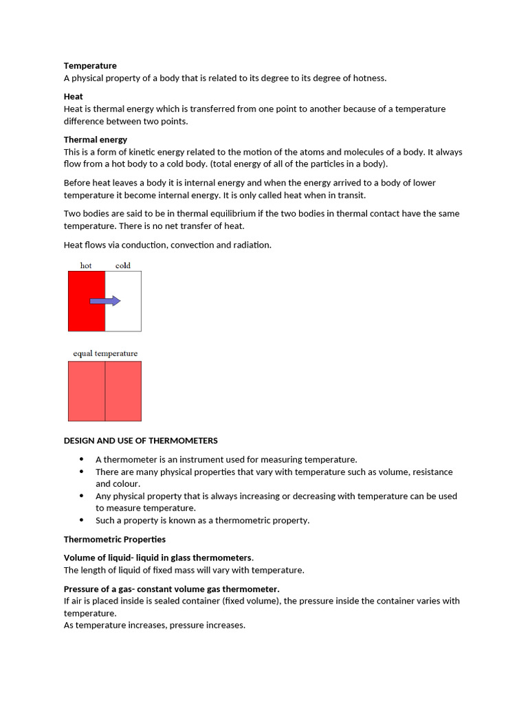 Understanding Temperature and Thermometers | PDF | Temperature | Celsius